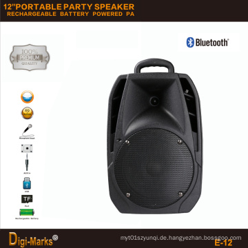 12 &#39;&#39; Mobile Party DJ Wireless Karaoke Trolley Bluetooth Aktive Lautsprecher